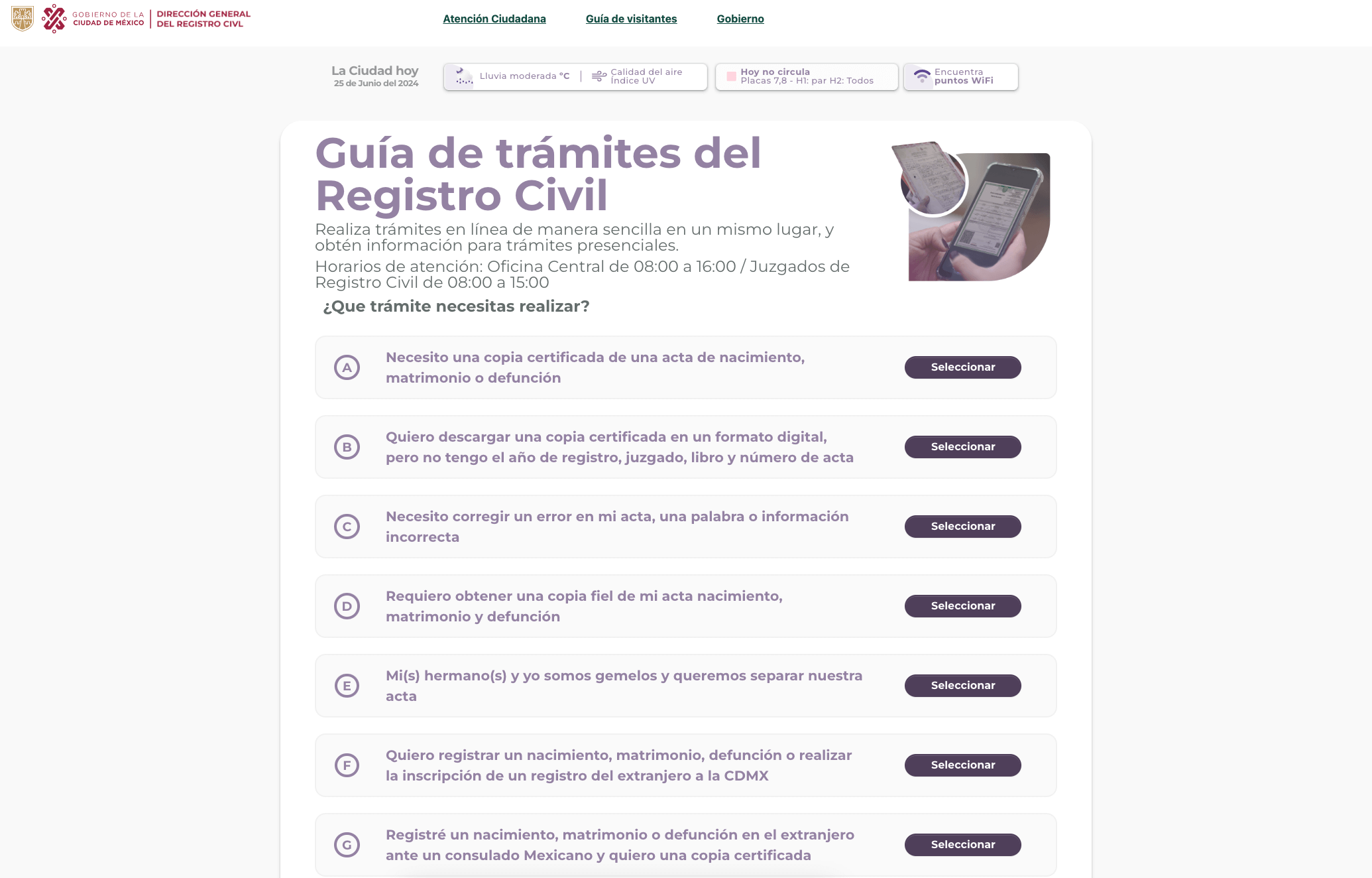 Portal De Trámites Y Servicios Del Registro Civil De La Cdmx 4101